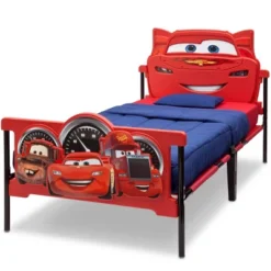 Twin Disney Pixar Cars Plastic 3D Bed - Delta Children -Kids Home Store GUEST 007faff1 ceb9 486d b372 1b86630a5013