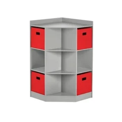 5pc Kids' Corner Cabinet Set With 4 Bins Set - RiverRidge Home -Kids Home Store GUEST 0184e15b 1408 4e84 b953 1c81d576dc7c
