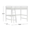 Full Caspian Loft Bed White - Hillsdale Furniture