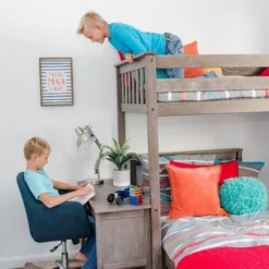 Max & Lily L-Shaped Twin Over Twin Bunk Bed With Desk -Kids Home Store GUEST 0b71c991 848c 4971 8dee 7145c0f331e5 1