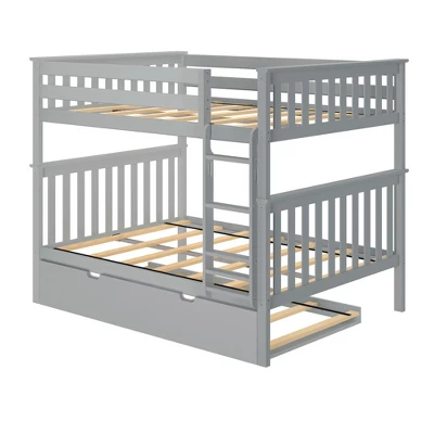 Max & Lily Full Over Full Bunk Bed With Trundle Bed 2 Max & Lily Full Over Full Bunk Bed With Trundle Bed - Image 2
