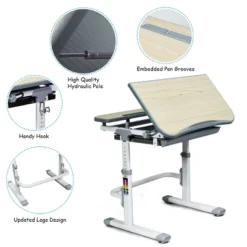 Costway Children Desk Chair Set Adjustable Study Table Drawer 14 Costway Children Desk Chair Set Adjustable Study Table Drawer -Kids Home Store GUEST 14db4a73 5170 41d2 b585 041cfd85daf7