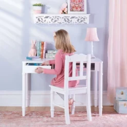 Guidecraft Kids' Dahlia Desk And Chair Set -Kids Home Store GUEST 16d38097 8751 47d4 8a7f 50c24a2285e5