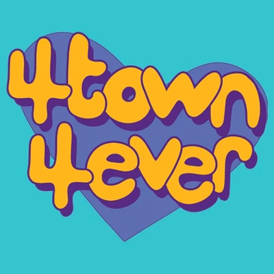 Girl's Turning Red 4Town 4Eva Heart T-Shirt 1 Girl's Turning Red 4Town 4Eva Heart T-Shirt