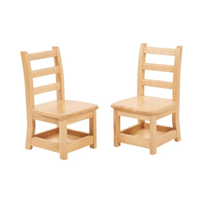 ECR4Kids Three Rung Ladderback Chairs With Storage, 2-Pack - Natural 8 ECR4Kids Three Rung Ladderback Chairs With Storage, 2-Pack - Natural - Image 8