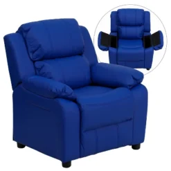 Flash Furniture Deluxe Padded Contemporary Kids Recliner With Storage Arms -Kids Home Store GUEST 22cfb621 281b 49d0 b9ea f1803243cf8e
