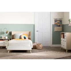 Yodi 2 Drawer Nightstand Soft Elm/White - South Shore -Kids Home Store GUEST 233ba939 d918 49aa b207 b7b23e9332b4