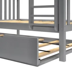 Max & Lily Full Over Full Bunk Bed With Trundle Bed 9 Max & Lily Full Over Full Bunk Bed With Trundle Bed -Kids Home Store GUEST 236be036 dfc1 444e 9ff2 073e428cb733