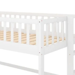 Twin Size Loft Bed With Ladder And Slide-ModernLuxe -Kids Home Store GUEST 25b31b1a 437b 4cdd 89a6 f5bc5fe37b50
