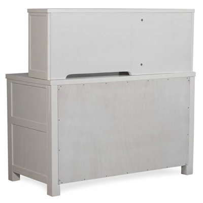 Kids' Highlands Desk With Hutch White - Hillsdale Furniture 2 Kids' Highlands Desk With Hutch White - Hillsdale Furniture - Image 2