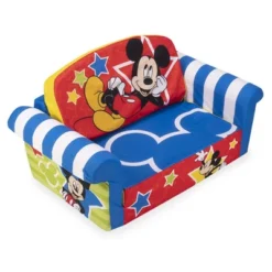 Marshmallow Furniture Disney's 2 In 1 Flip Open Compressed Foam Sofa And Sleeper Bed With Washable Cover -Kids Home Store GUEST 273a2f3e 0c9f 4c4d 9864 31ed14a42978