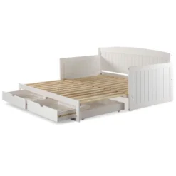 King Harmony Daybed With Conversion White - Alaterre Furniture 26 King Harmony Daybed With Conversion White - Alaterre Furniture -Kids Home Store GUEST 2750d32f 3633 4bc5 8b0e 8929c20679ff