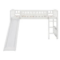 Twin Size Loft Bed With Slide And Ladder - ModernLuxe -Kids Home Store GUEST 28c3fd73 370d 4fc1 a527 9a0380bed031