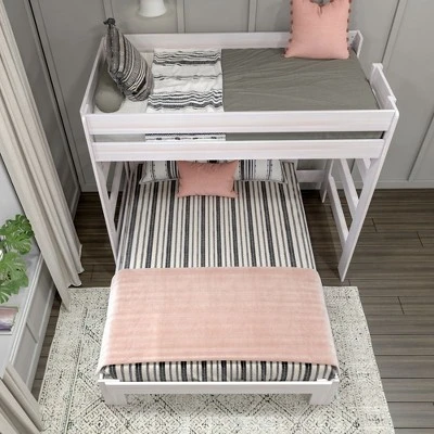 Max & Lily Farmhouse Twin Over Queen L-Shaped Bunk Bed 4 Max & Lily Farmhouse Twin Over Queen L-Shaped Bunk Bed - Image 4