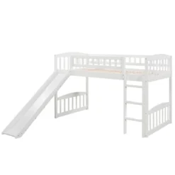 Twin Size Loft Bed With Slide And Ladder - ModernLuxe -Kids Home Store GUEST 30d31ed0 9b6d 4173 ac39 4480715a070f