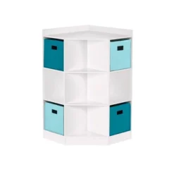 5pc Kids' Corner Cabinet Set With 4 Bins Set - RiverRidge Home -Kids Home Store GUEST 351cada8 5bfd 4050 b46a 47b023440f31