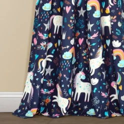 84"x52" Set Of 2 Unicorn Heart Window Curtain Panels - Lush Décor 8 84"x52" Set Of 2 Unicorn Heart Window Curtain Panels - Lush Décor -Kids Home Store GUEST 382cb9a2 d17d 4946 a194 c5cfcec38629
