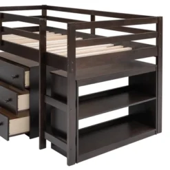 Low Twin Loft Bed With Cabinet And Rolling Portable Desk - ModernLuxe 18 Low Twin Loft Bed With Cabinet And Rolling Portable Desk - ModernLuxe -Kids Home Store GUEST 3cecf371 5b84 4f91 827c befc464675f2