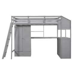 Twin Size Loft Bed With Wardrobe, Drawers And Desk With Shelves - ModernLuxe 15 Twin Size Loft Bed With Wardrobe, Drawers And Desk With Shelves - ModernLuxe -Kids Home Store GUEST 3dbbe812 4827 4ae4 9dcc 9f16ece9eb08