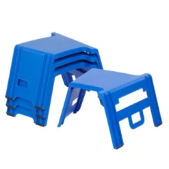 ECR4Kids Linking Stools, Children's Stackable Seat, Portable Floor Table, 4-Piece -Kids Home Store GUEST 3dd7183b 64c1 4953 bef9 8c135e249aaa