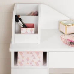 Tiara Makeup Desk Pure White - South Shore 14 Tiara Makeup Desk Pure White - South Shore -Kids Home Store GUEST 3fab1c26 c027 4493 ac44 d9a1d1dfb631