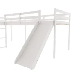 L-Shaped Twin Size Loft Bed With Ladder And Slide - ModernLuxe 14 L-Shaped Twin Size Loft Bed With Ladder And Slide - ModernLuxe -Kids Home Store GUEST 406fd696 dbb2 49ae a007 8c8ae09e1e78