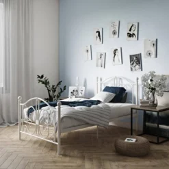 Twin Kids' Bombay Metal Bed White - Room & Joy -Kids Home Store GUEST 41e19b4b eb83 4160 b3ac 6ba03b645cf2