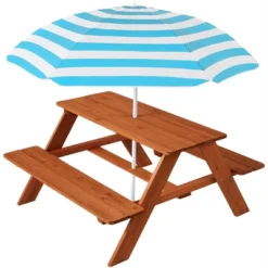 Best Choice Products Kids Wooden Picnic Table, Outdoor Activity Table W/ Adjustable Umbrella, Built-In Seats 14 Best Choice Products Kids Wooden Picnic Table, Outdoor Activity Table W/ Adjustable Umbrella, Built-In Seats -Kids Home Store GUEST 42292d8f a80d 40ad a353 6735de649691