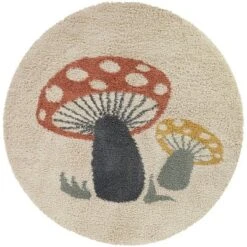 Mushroom Kids' Rug Cream - Balta Rugs -Kids Home Store GUEST 45dba00e 4069 411d 956f 24d5995bd435