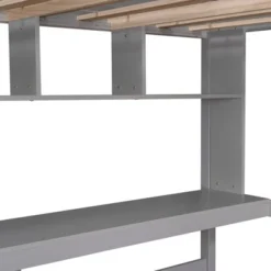 Twin Size Loft Bed With Desk, Shelves, And Ladder-ModernLuxe -Kids Home Store GUEST 47cfec52 4941 4f93 b187 9e005c2ced62