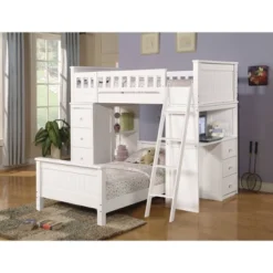 Twin Willoughby Kids' Loft Bed White - Acme Furniture -Kids Home Store GUEST 49b03d95 4817 41b6 85a0 b64489ff40f9