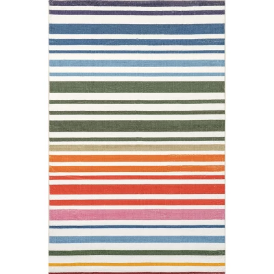 NuLOOM Effie Stripes Kids Machine Washable Area Rug 9 NuLOOM Effie Stripes Kids Machine Washable Area Rug - Image 9