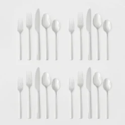 20pc Valona 18/10 Stainless Steel Flatware Set - Threshold Signature™ -Kids Home Store GUEST 4c3f9743 f23d 47ec bf0b eb70275ae225