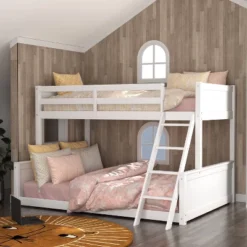 Twin Over Full Capri Wood Bunk Bed White - Hillsdale Furniture 20 Twin Over Full Capri Wood Bunk Bed White - Hillsdale Furniture -Kids Home Store GUEST 4c667a22 56b2 40ed 806c 7bb294f9f36a