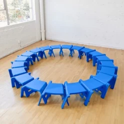 ECR4Kids Linking Stools, Children's Stackable Seat, Portable Floor Table, 4-Piece -Kids Home Store GUEST 4ee9a4ba e677 4be2 ba75 243aef49e562