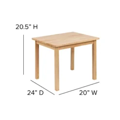 Flash Furniture Kids Solid Hardwood Table And Chair Set For Playroom, Bedroom, Kitchen - 3 Piece Set -Kids Home Store GUEST 4fd57af1 acbd 4414 9754 5beb9cfdd5c0