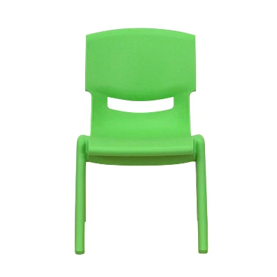 Flash Furniture 4 Pack Plastic Stackable School Chairs With 10.5" Seat Height 5 Flash Furniture 4 Pack Plastic Stackable School Chairs With 10.5" Seat Height - Image 5