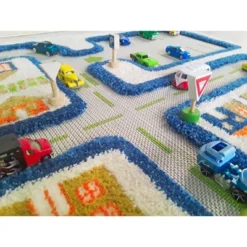 39"x59" Traffic Blue 3D Play Rug - IVI -Kids Home Store GUEST 528ea462 c91a 4559 9a3a 1cb8d9ae4ea2