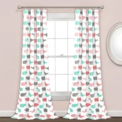 Whale Window Curtain - Lush Décor -Kids Home Store GUEST 5330ae0a 0d6c 4bc2 ab99 348eec9e2e61