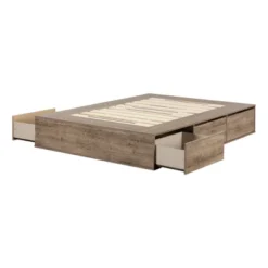 Queen Fusion 6 Drawer Platform Bed - South Shore -Kids Home Store GUEST 585cf301 a8b2 4aa4 9166 dea388302833