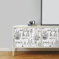 Star Wars Spaceship Blueprints Peel And Stick Wallpaper -RoomMates -Kids Home Store GUEST 59cd4cad ad65 4c69 b96f 696f7fb44cc1