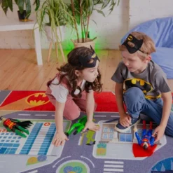 KC CUBS | Batman Gotham City Boy & Girl Kids City Road Car Vehicle Traffic Educational Learning & Game Nursery Classroom Rug Carpet -Kids Home Store GUEST 5e06ad21 75b6 40c0 8ea4 b59813a35fde