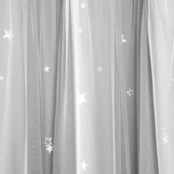 Star Sheer Insulated Grommet Blackout Window Curtain Panel Set - Lush Décor -Kids Home Store GUEST 5e6294ba 5e6c 4fd9 a91b 4ebeacb27bdc