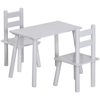 Qaba Kids Wooden Table And Chair Activity Set For Arts, Crafts, Dinning, And Reading For Toddlers Age 2 To 5 3 Qaba Kids Wooden Table And Chair Activity Set For Arts, Crafts, Dinning, And Reading For Toddlers Age 2 To 5 - Image 3