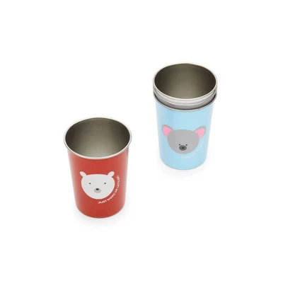 Red Rover 10oz 4pk Stainless Steel Kids Animal Tumbler Cups 1 Red Rover 10oz 4pk Stainless Steel Kids Animal Tumbler Cups