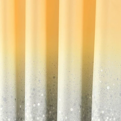 52"x84" Set Of 2 Glitter Ombre Metallic Print Window Curtain Panels - Lush Décor 3 52"x84" Set Of 2 Glitter Ombre Metallic Print Window Curtain Panels - Lush Décor - Image 3