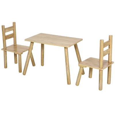 Qaba Kids Wooden Table And Chair Activity Set For Arts, Crafts, Dinning, And Reading For Toddlers Age 2 To 5 8 Qaba Kids Wooden Table And Chair Activity Set For Arts, Crafts, Dinning, And Reading For Toddlers Age 2 To 5 - Image 8