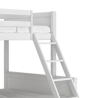 Twin Over Full Capri Wood Bunk Bed White - Hillsdale Furniture 10 Twin Over Full Capri Wood Bunk Bed White - Hillsdale Furniture - Image 10