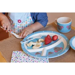 5pc Bamboo Fiber Mouse Dinnerware Set Blue - Red Rover -Kids Home Store GUEST 6b4b79bb d814 455c 8d84 161544e79281