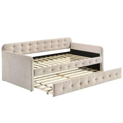Twin Elyria Contemporary Tufted Daybed - MiBasics 7 Twin Elyria Contemporary Tufted Daybed - MiBasics - Image 7